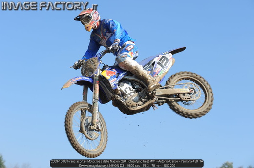 2009-10-03 Franciacorta - Motocross delle Nazioni 2841 Qualifying heat MX1 - Antonio Cairoli - Yamaha 450 ITA